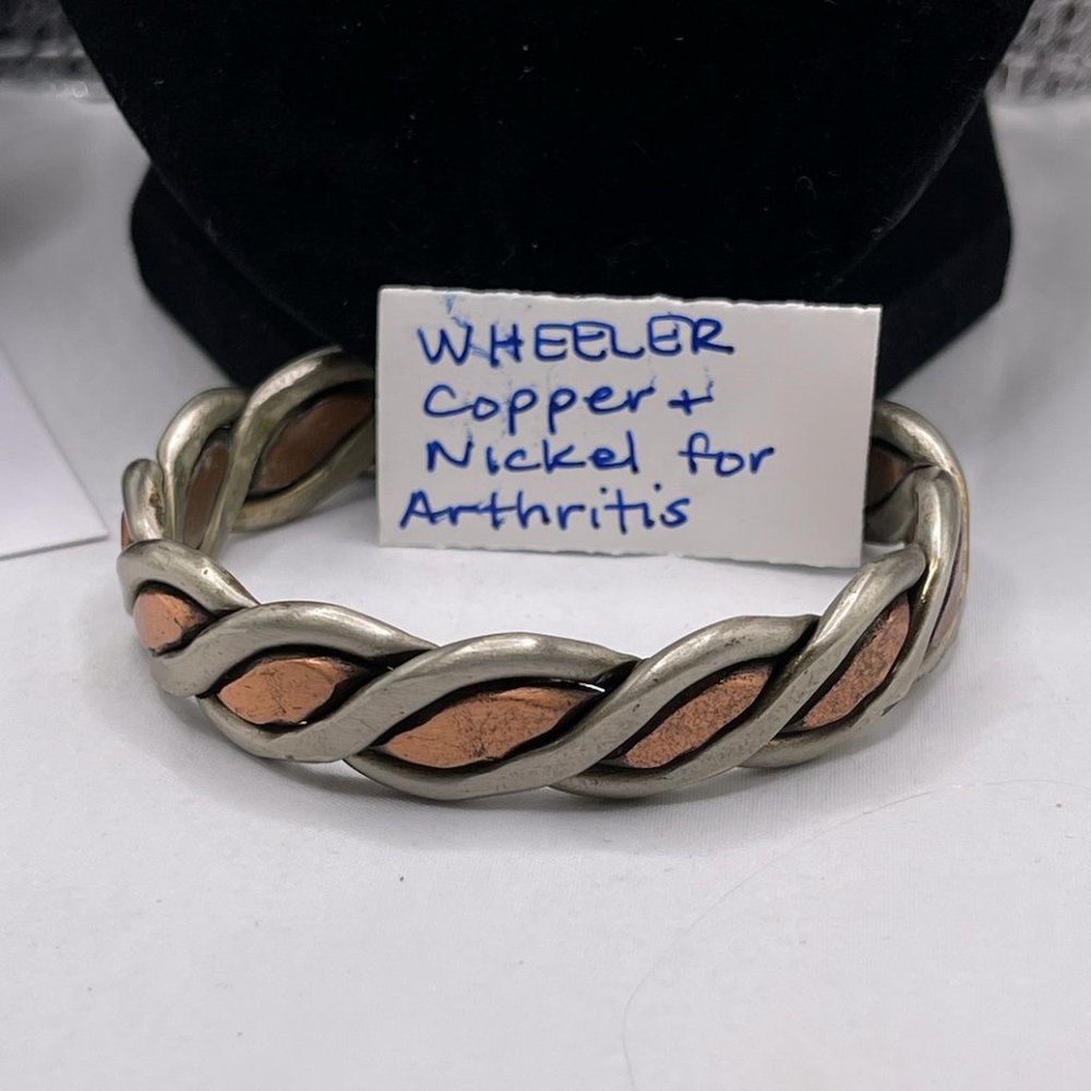 12.8.23.21- Wheeler copper and nickel bracelet for arthritis